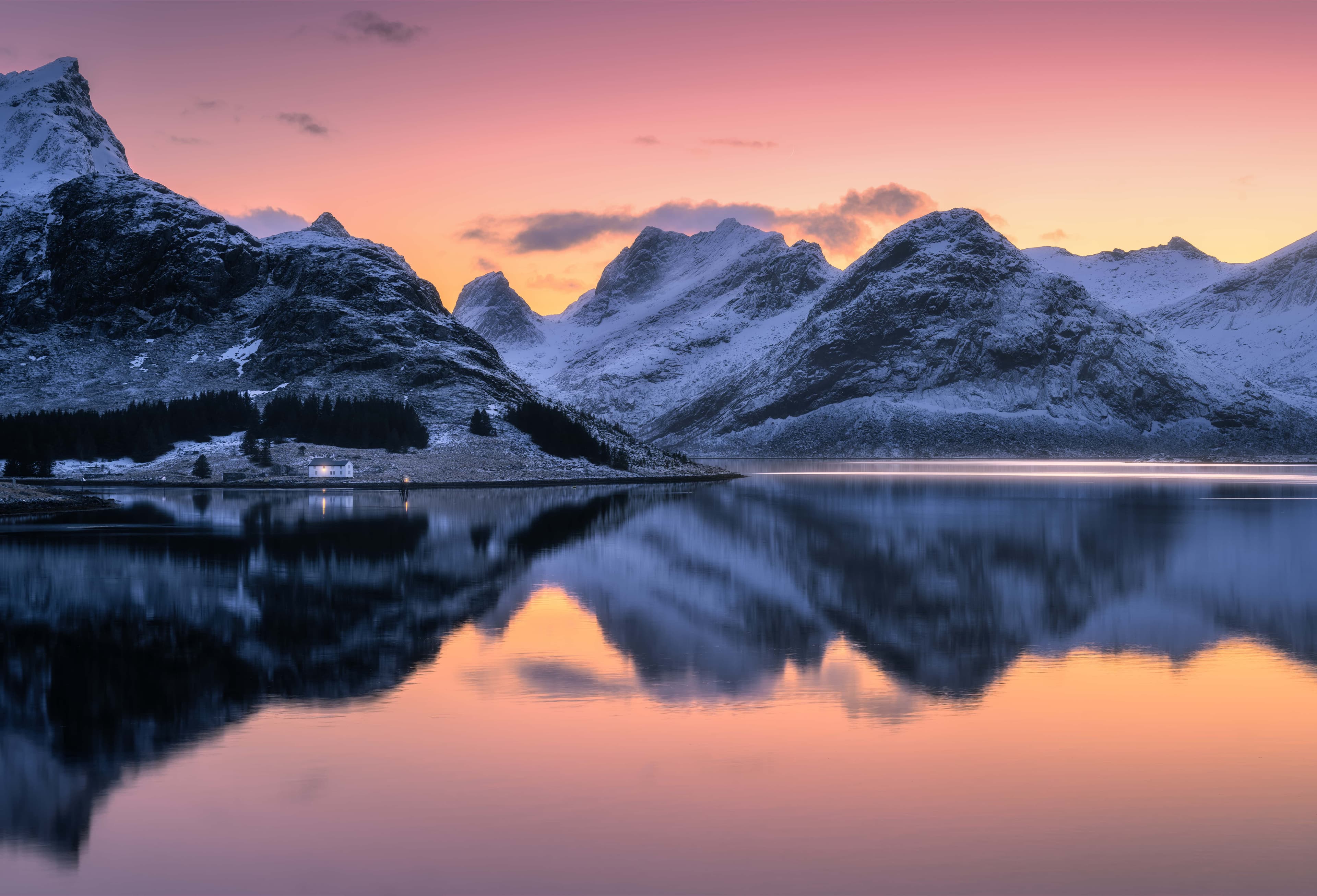 Norwegian fjord landscape